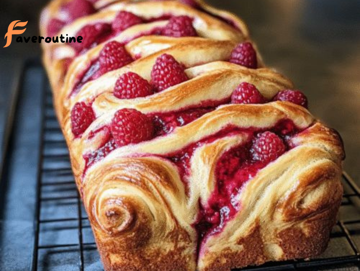 Raspberry Swirl Brioche Loaf