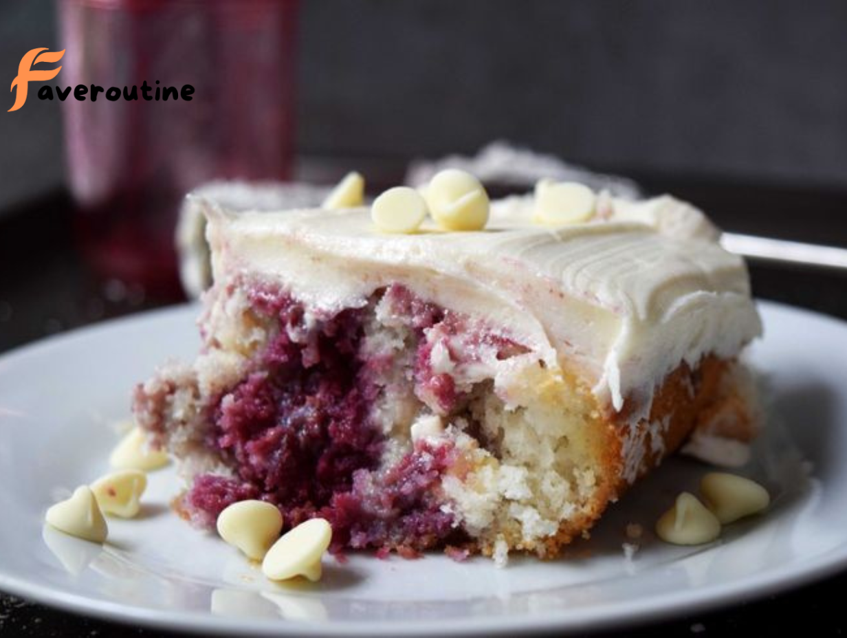 White Chocolate Raspberry Cake
