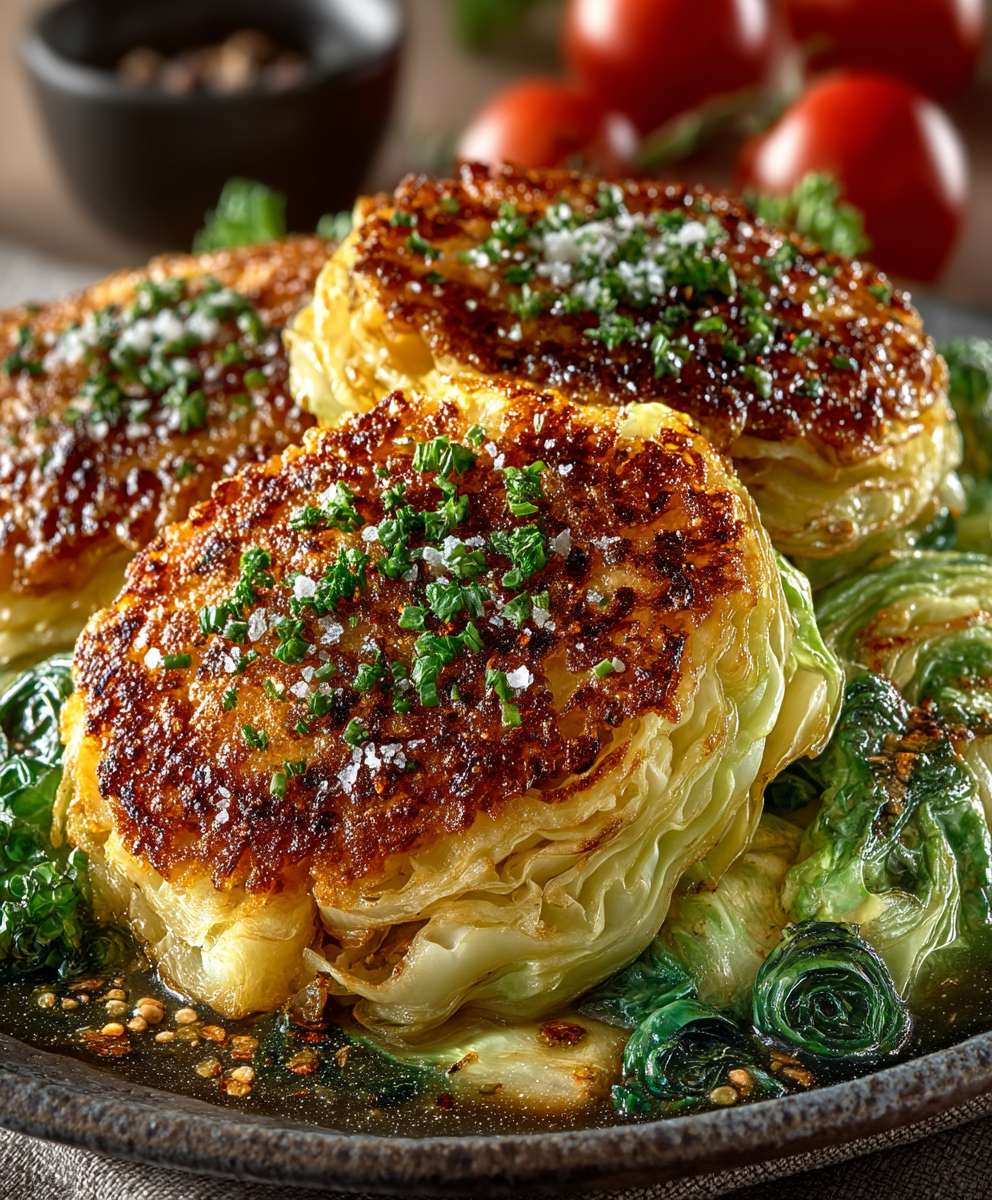 Oven Roasted Garlic Cabbage