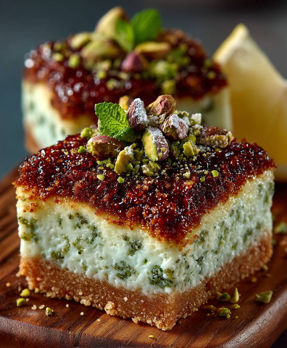 Pistachio Pudding Cookie Bars